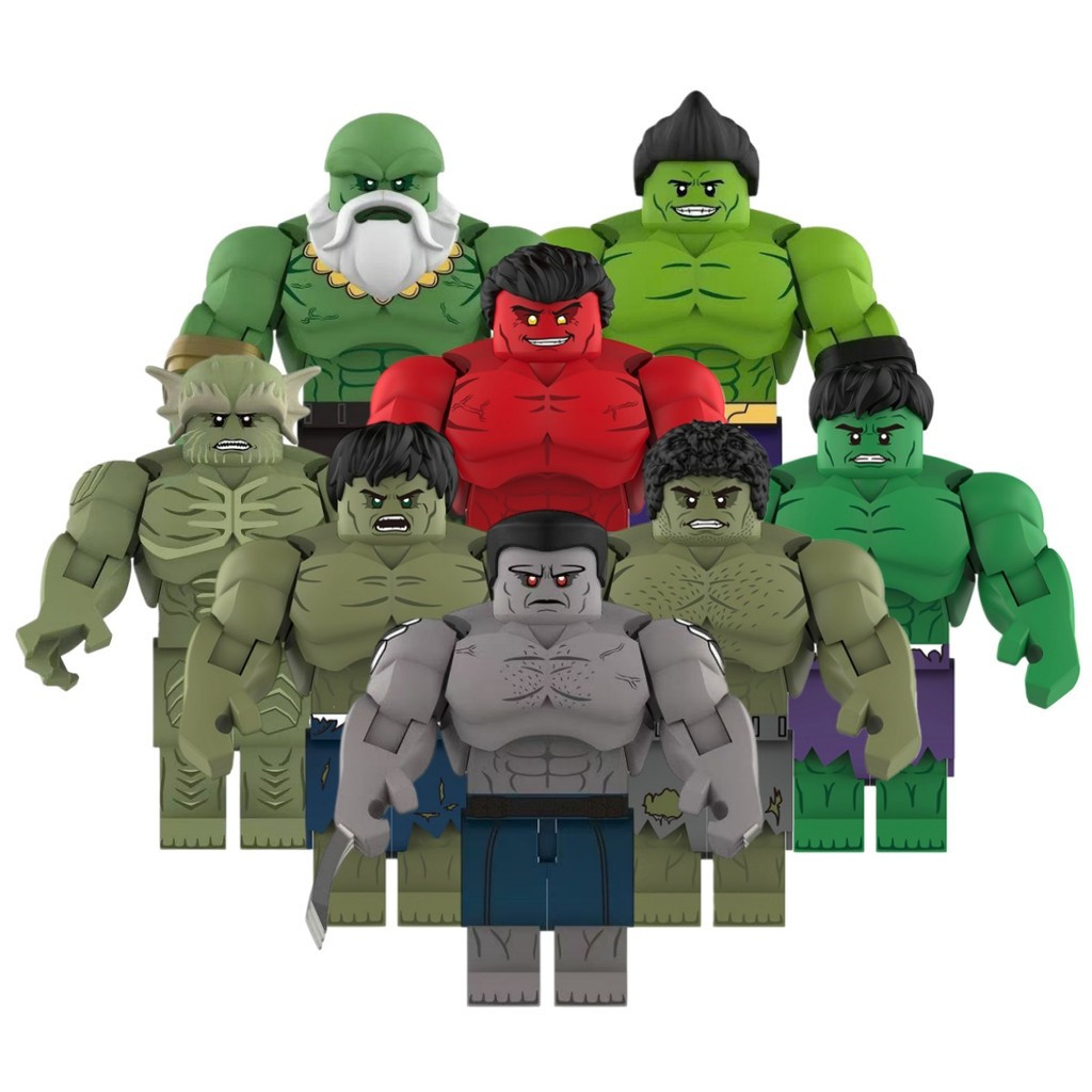 Superhero Action Figures MAESTRO ABOMINATION AMADEUSCHO RED HULK ของเล่นคอลเลกชันบล็อกอาคารสําหรับเด
