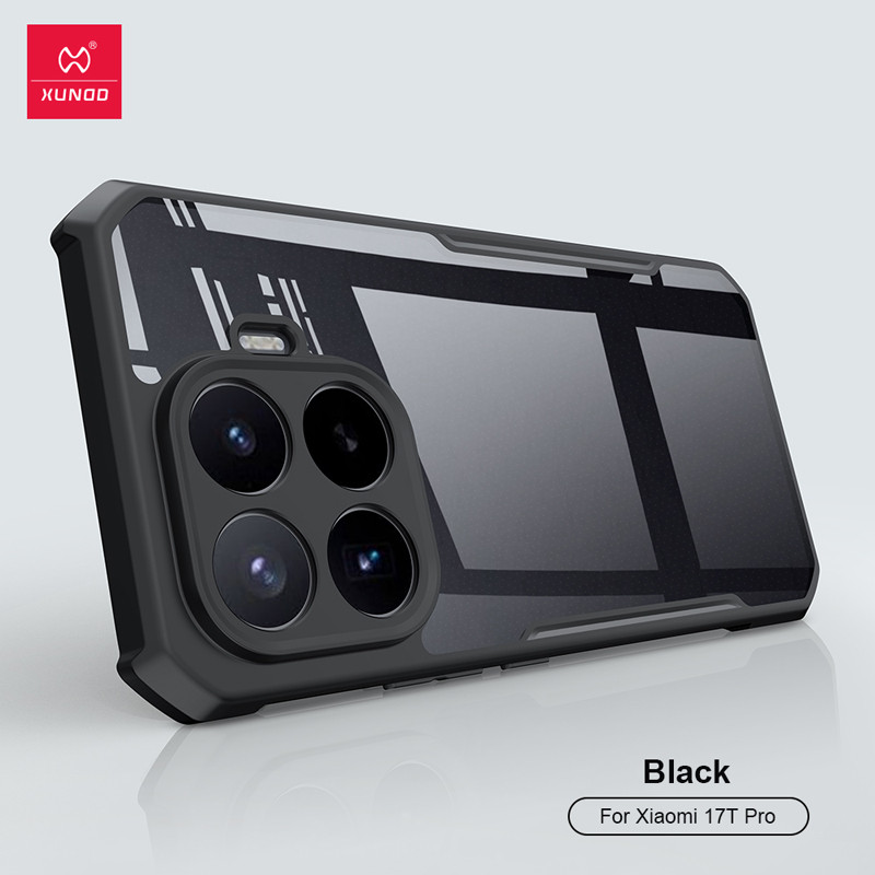 สําหรับ Xiaomi 17T 17T Pro กรณี XUNDD ถุงลมนิรภัยกันกระแทก PC + TPU กล้องฝาครอบป้องกัน