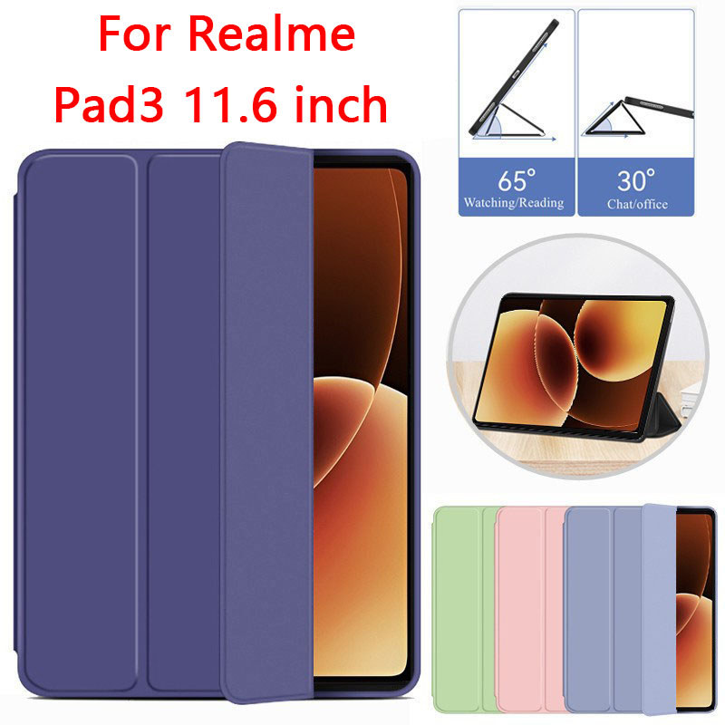 เคสแท็บเล็ต Realme Pad3 11.6 inch เคสฝาพับอัจฉริยะ Pad 3 11.6 นิ้ว 2026 เคส ขาตั้งแม่เหล็ก เคสแท็บเล็ต 050