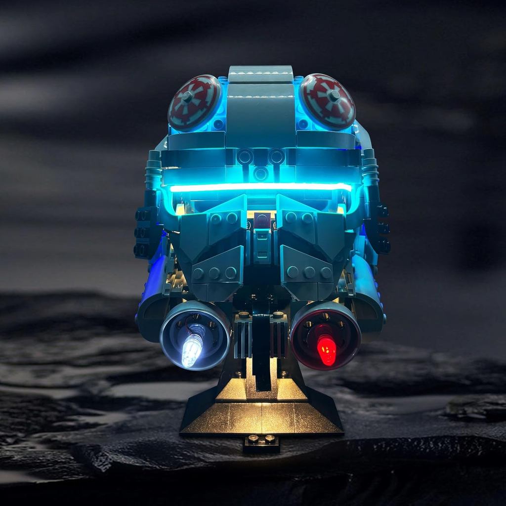 ชุดไฟ นํา เข้ากันได้กับเลโก้75429หมวกกันน็อคไดรเวอร์ที่ตรงกัน,อุปกรณ์เสริมสําหรับบล็อกตัวต่อเลโก้สตา