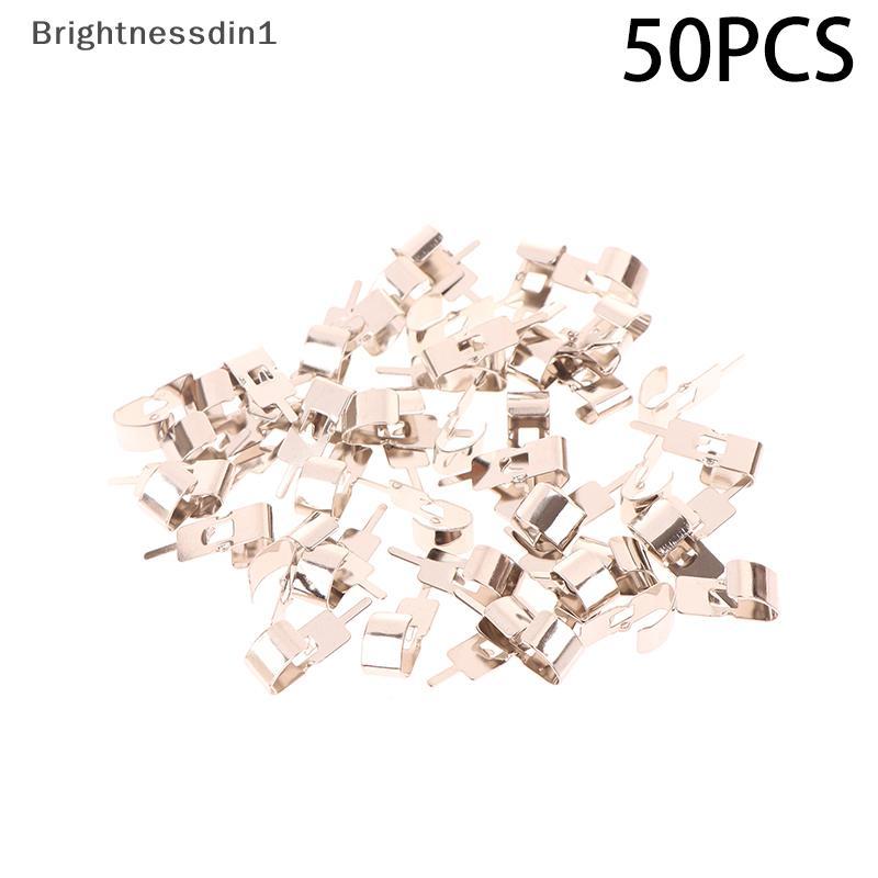[Brightnessdin] 50PCS Spring Steel 18650 Battery Clip 18650 Battery Holder Battery Contact Battery I