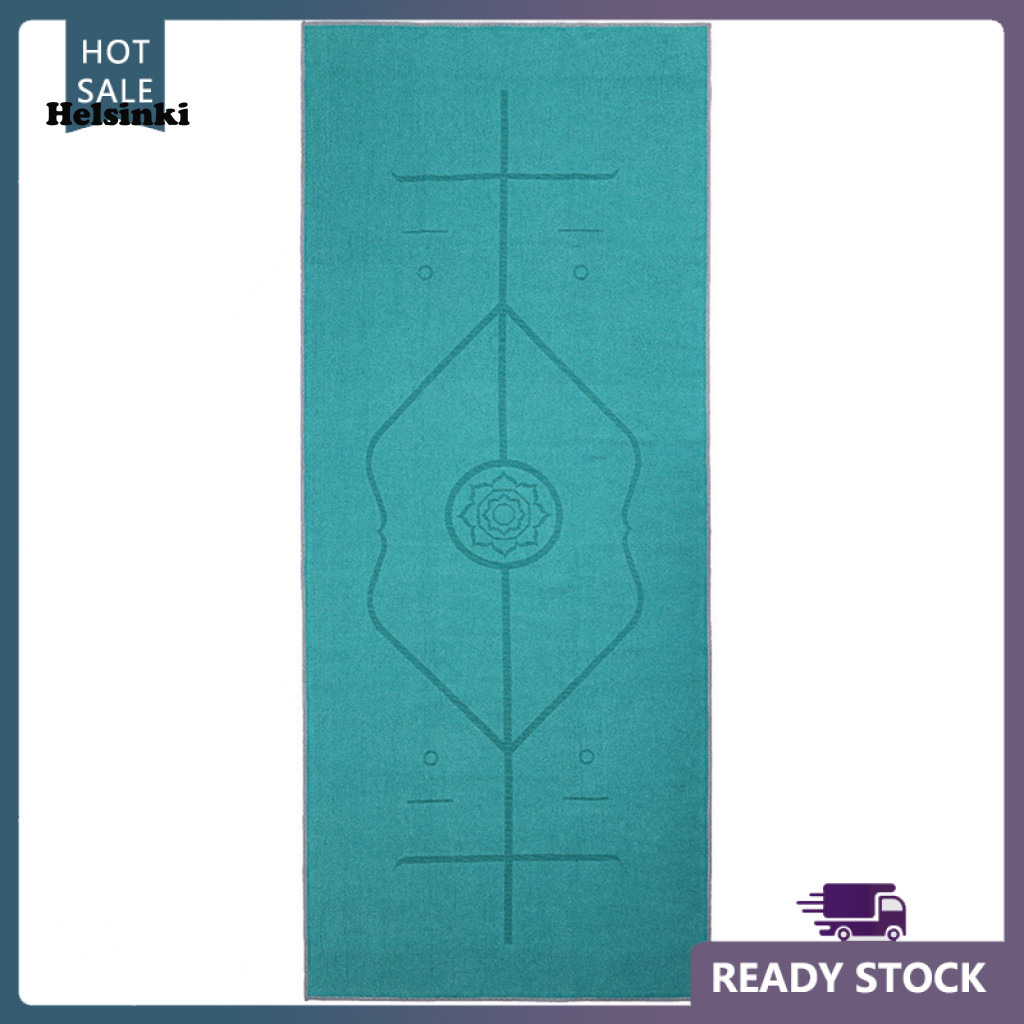 ผ้าเช็ดตัวโยคะ HLS หนานุ่ม ไม่หลุดขน อากาศแห้งเร็ว ซักได้ มีสายยึดยาวพิเศษ