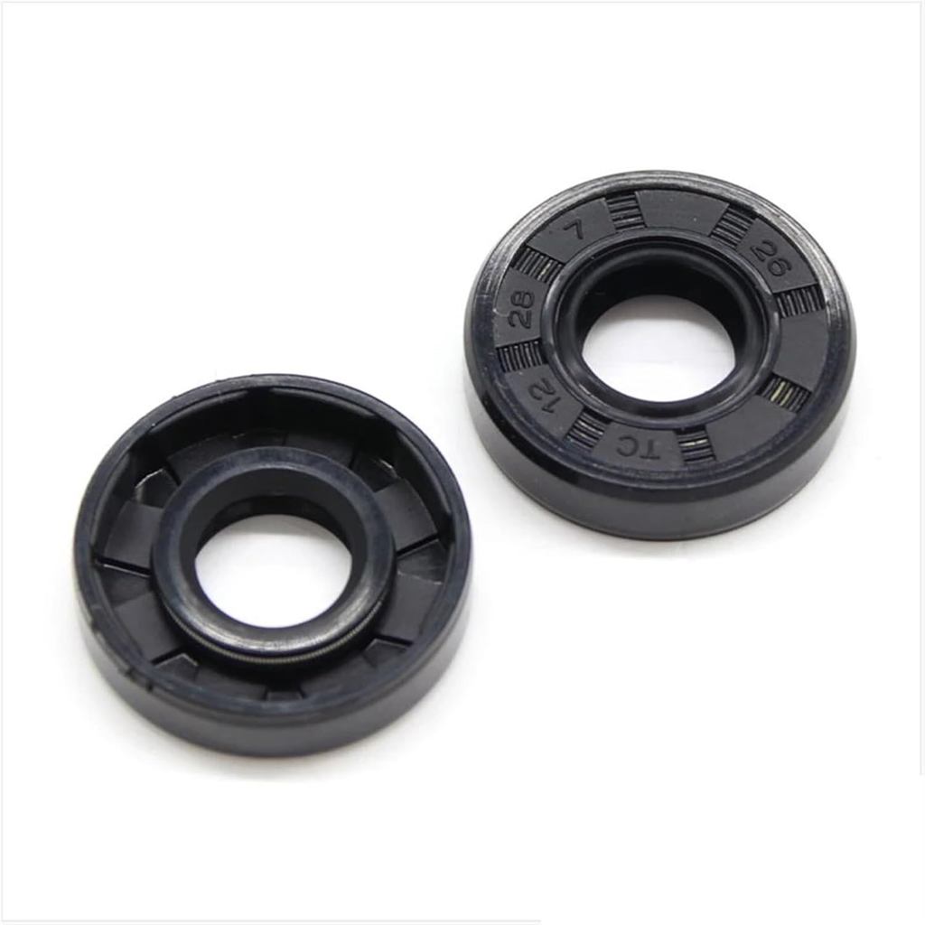 ปะเก็นหมุน 2pcs NBR Shaft Oil Seal ไนไตรล์ Double Lip พร้อม Garter ฤดูใบไม้ผลิ TC-16*21*22*23*24*25*