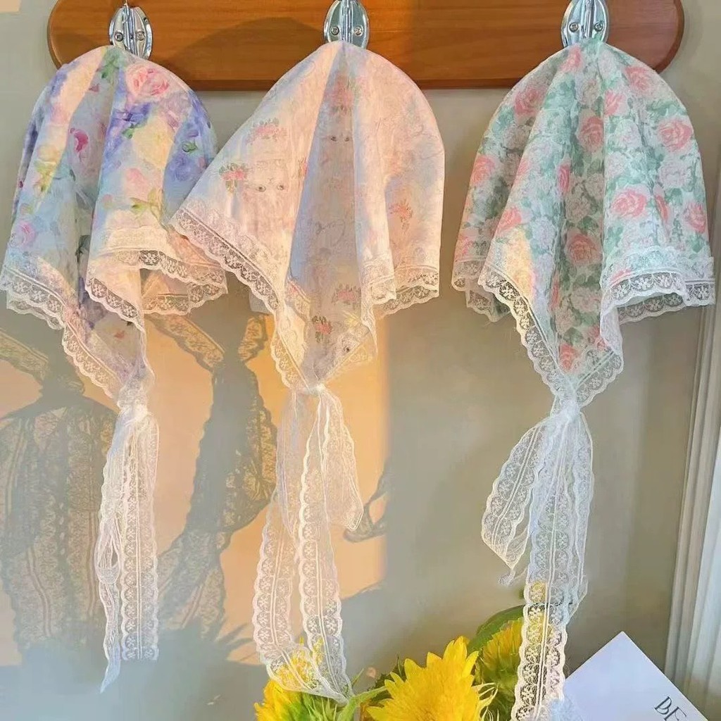 ที่คาดผม ผ้าผูกผมโบว์สามเหลี่ยม มีสาย แฟชั่นมาใหม่