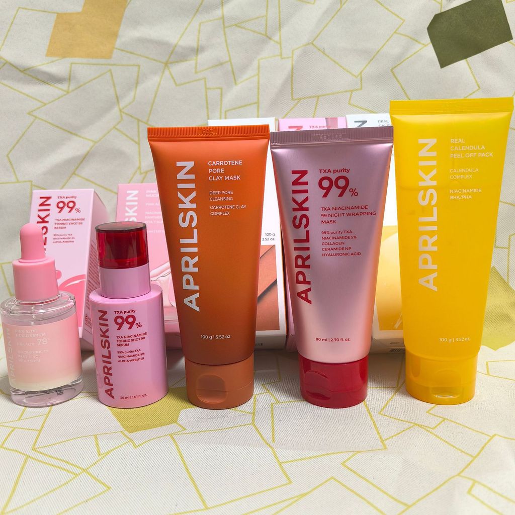 Hot Product สินค้าใหม่ APRILSKIN Calendula Carrot Purifying Pore Removing Blackhead Mud Mask 100ml M