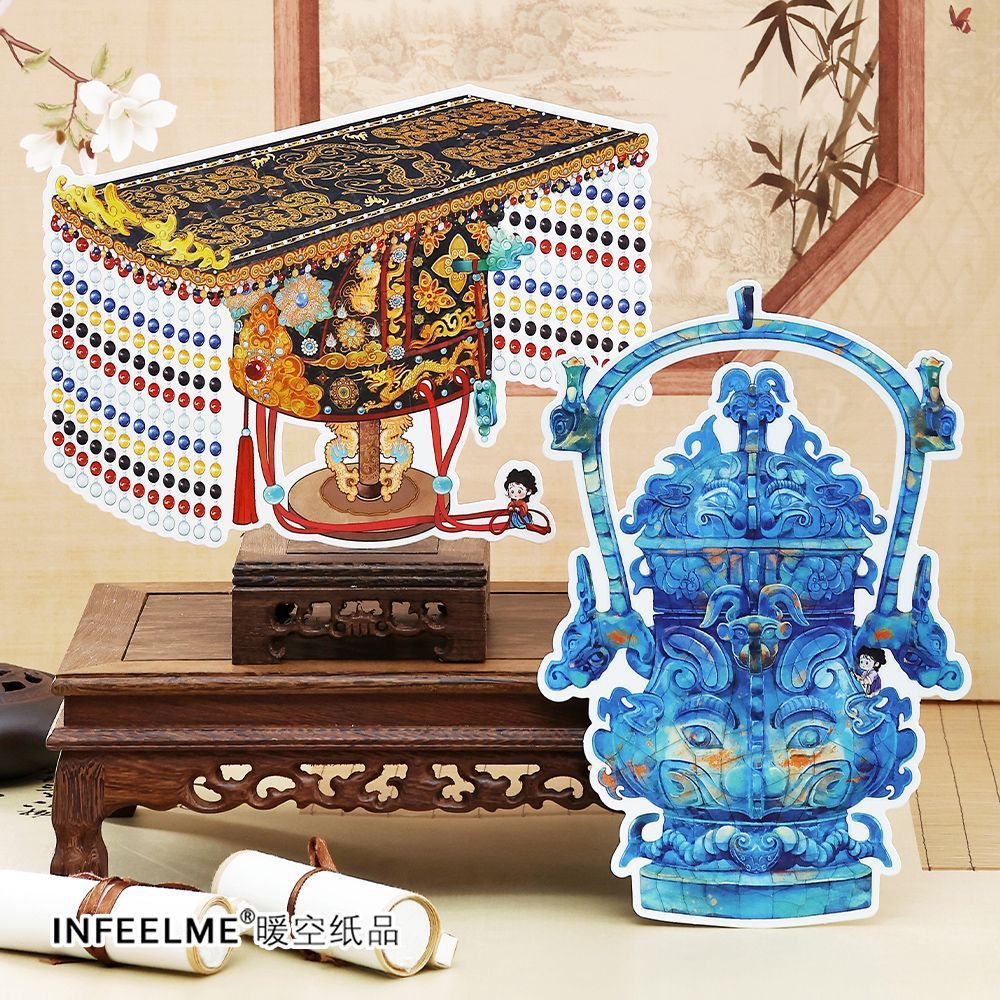 Idako [Cultural Relics Repair Fifth Series] 2.5D Super Large Size Puzzle Sticker Manual Positioning Diy SS773
