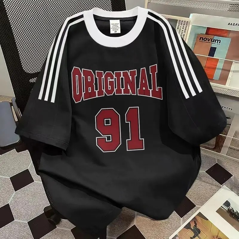 yout-trend🔥 พร้อมส่ง เสื้อยืด oversize unisex สไตล์เกาหลี ผ้าฝ้ายแท้ใส่สบาย ไม่แตกเมื่อซัก "ORIGINAL"