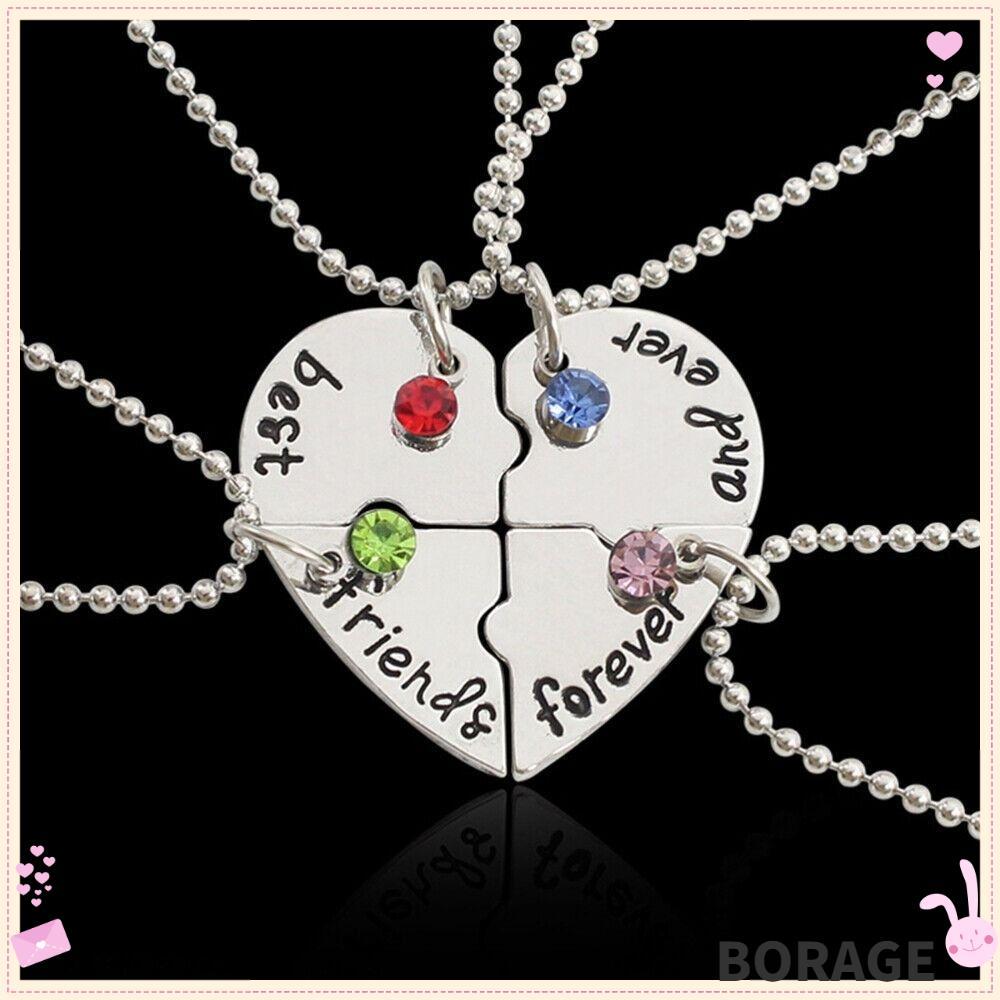 BORAG 4 Bff Friend Best Friend Froever Nice Gift Necklace