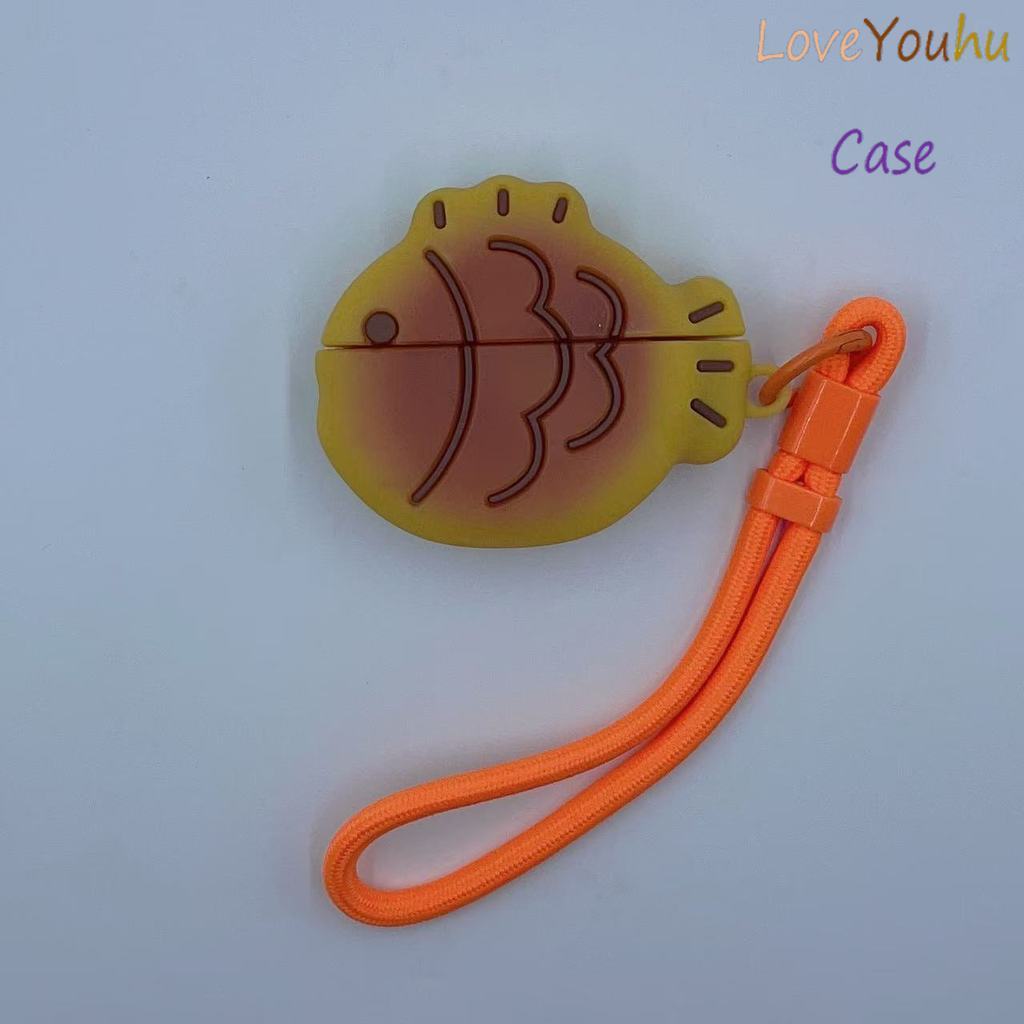 Loveyouhu สําหรับ GOOJODOQ J201 J206 J228 J229 หูฟัง & Lanyard Creative Snapper รูปแบบ