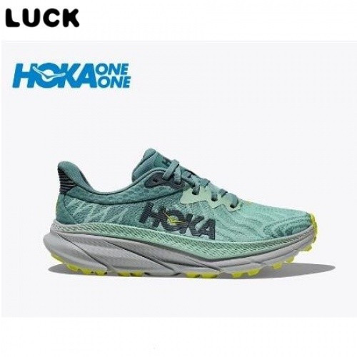 NTYL HOKA ONE ONE Challenger ATR 7 Shock Absorbing Road รองเท้าวิ่งหมอกสีเขียวผู้ชายและผู้หญิงขนาด 3