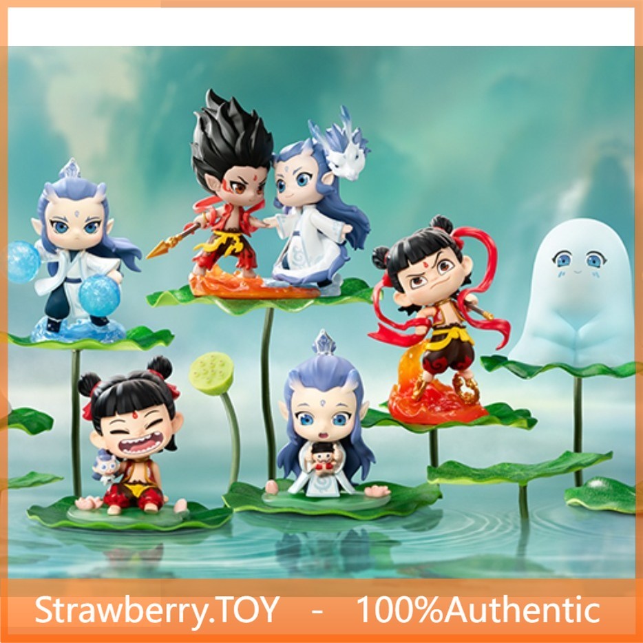 POPMART Nezha Nezha Natural Bond Series Mystery Box ของเล่นเครื่องประดับน่ารัก