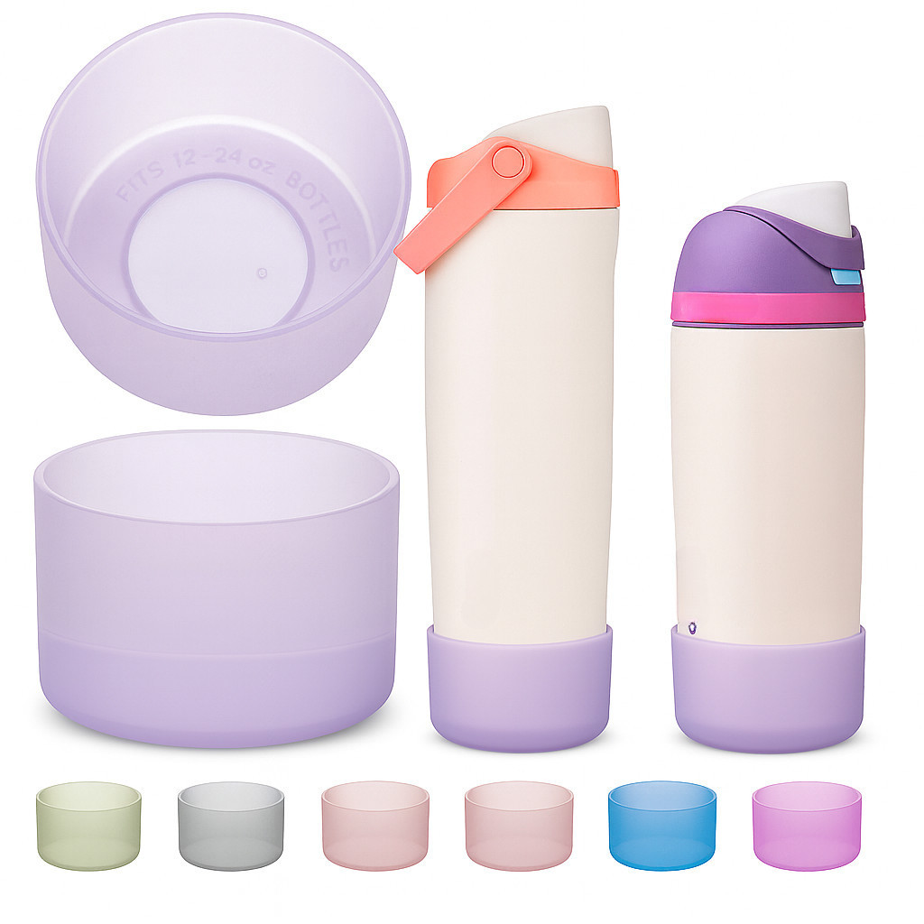 เคสซิลิโคนเข้ากันได้กับขวดน้ํา Owala Children 16oz/14oz และขวดน้ํา owala freesip sway 30oz