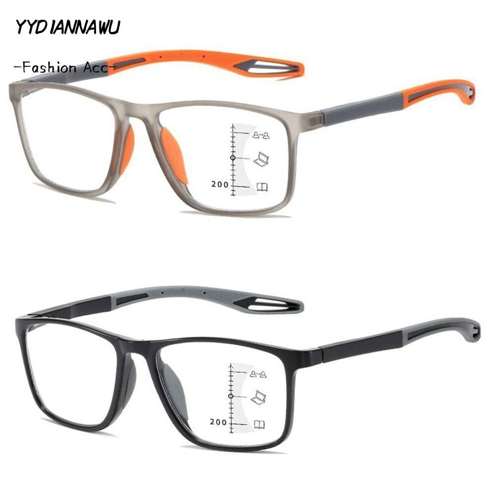 YYDIANAWU แว่นอ่านหนังสือป้องกันแสงสีฟ้า, แว่นสายตาสี่เหลี่ยมปิดกั้นสีฟ้ามัลติโฟกัส, อุปกรณ์ป้องกันด