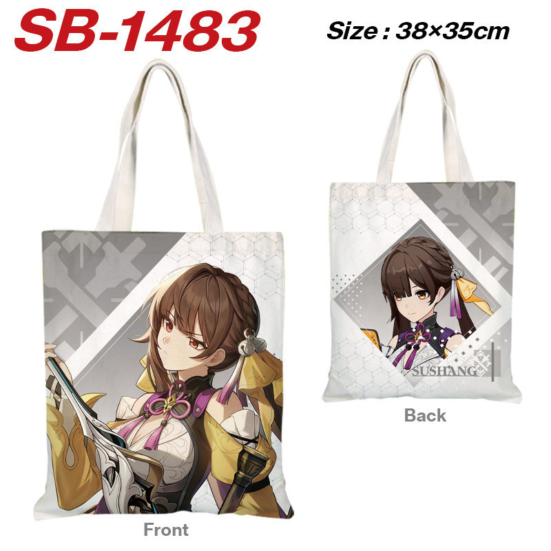 กระเป๋าสะพาย Honkai Star Rail Canvas สำหรับนักเรียน เด็กน่ารัก