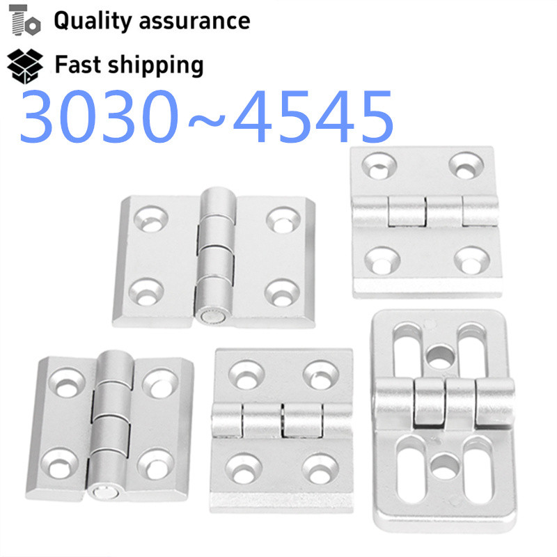 อลูมิเนียมโปรไฟล์บานพับอลูมิเนียมอัลลอยด์สังกะสีโลหะบานพับเงียบกล่องกระจายประตูตู้กรอบหน้าต่าง 30/40