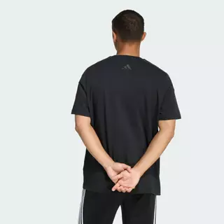 adidas ไลฟ์สไตล์ เสื้อยืดพิมพ์ลาย LUX COFFEE CAFE POUR ผู้ชาย สีดำ KB4847