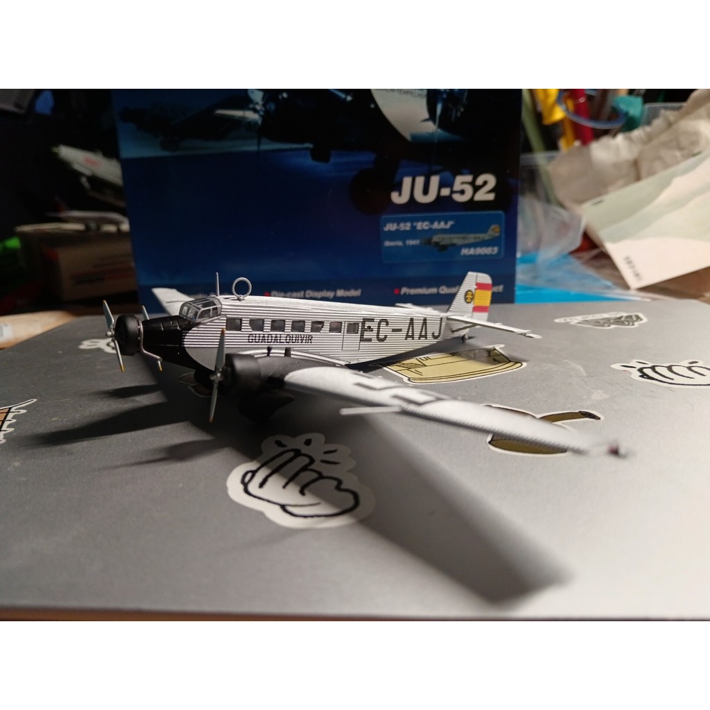 HM144 EC-AAJ JU52 One Very Classic JU52 รุ่นขนส่งลูกค้า สถานะทั้งเครื่อง ดีมาก วัสดุเป็นซุปเปอร์เพีย