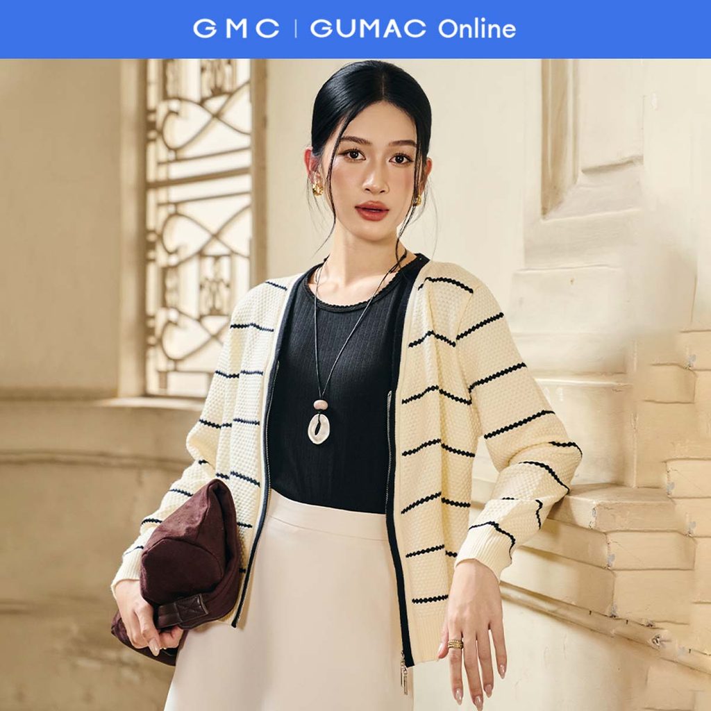 GUMC ATF10048 เสื้อยืดคอปกลูกไม้แฟชั่น