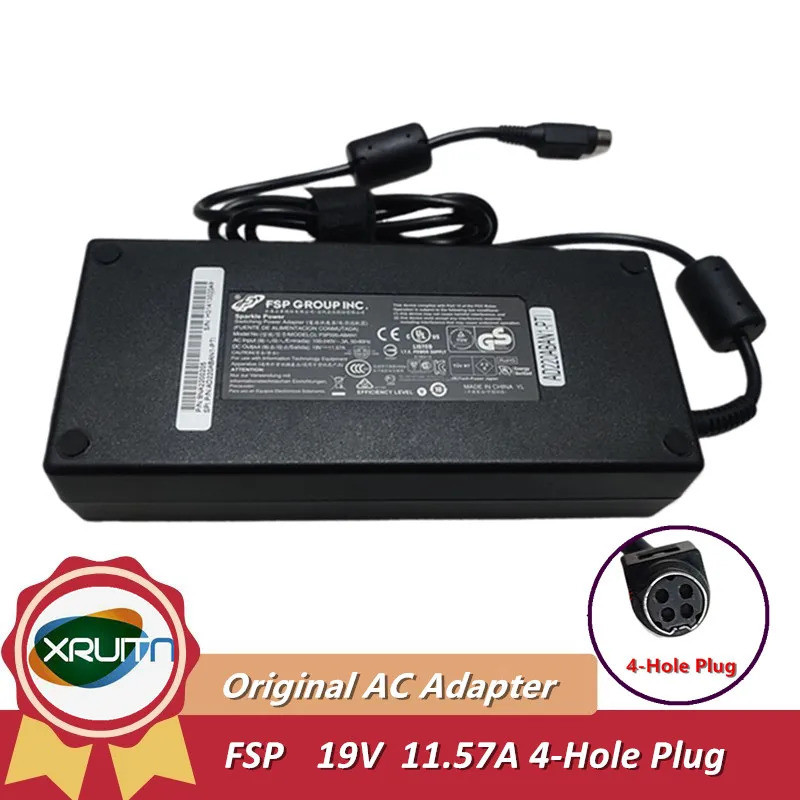 ของแท้ FSP FSP220-ABAN1 19V 11.57A 220W อะแดปเตอร์ AC 4 Pin หญิงสําหรับ Clevo p170hm แล็ปท็อป FSP220