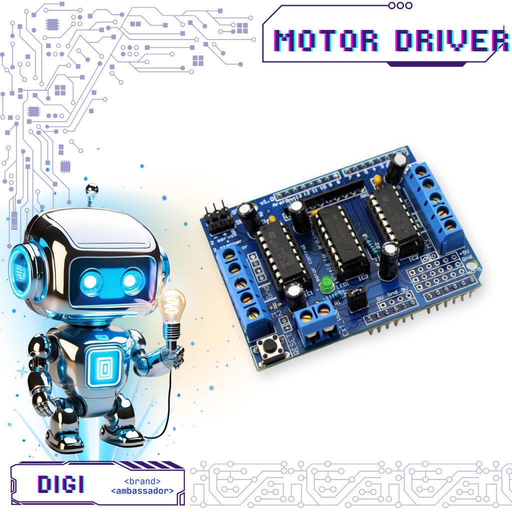 L293D ชิลด์ขับมอเตอร์ - L293 - Digibot