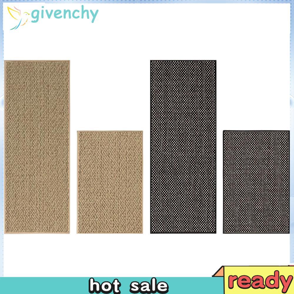[givenchy1.th] Linen-Look Kitchen Rug Non-SLIPทอครัว Runner ทนต่อคราบสําหรับห้องครัว