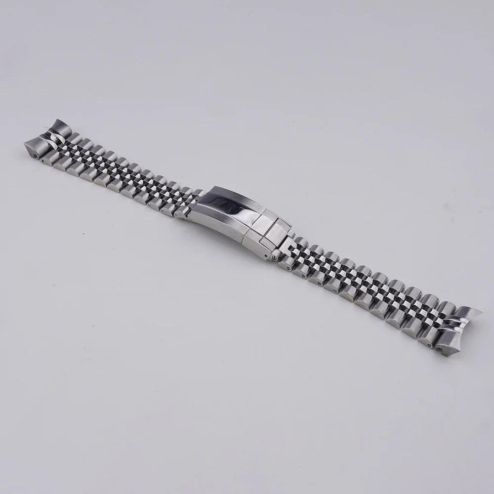 สําหรับ 22 มม.Jubilee WatchBand Seiko 5 กีฬา GMT SSK001 003 SSK036 Silver Gold Solid Link End Strap สร้อยข้อมือ