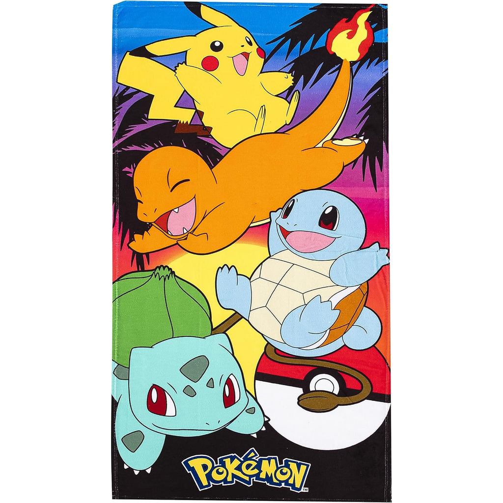 Northwest Pokemon Beach Towel, Pikachu Charmander 70140cm Beach Towel น่ารัก Capybara Soft Beach Tow