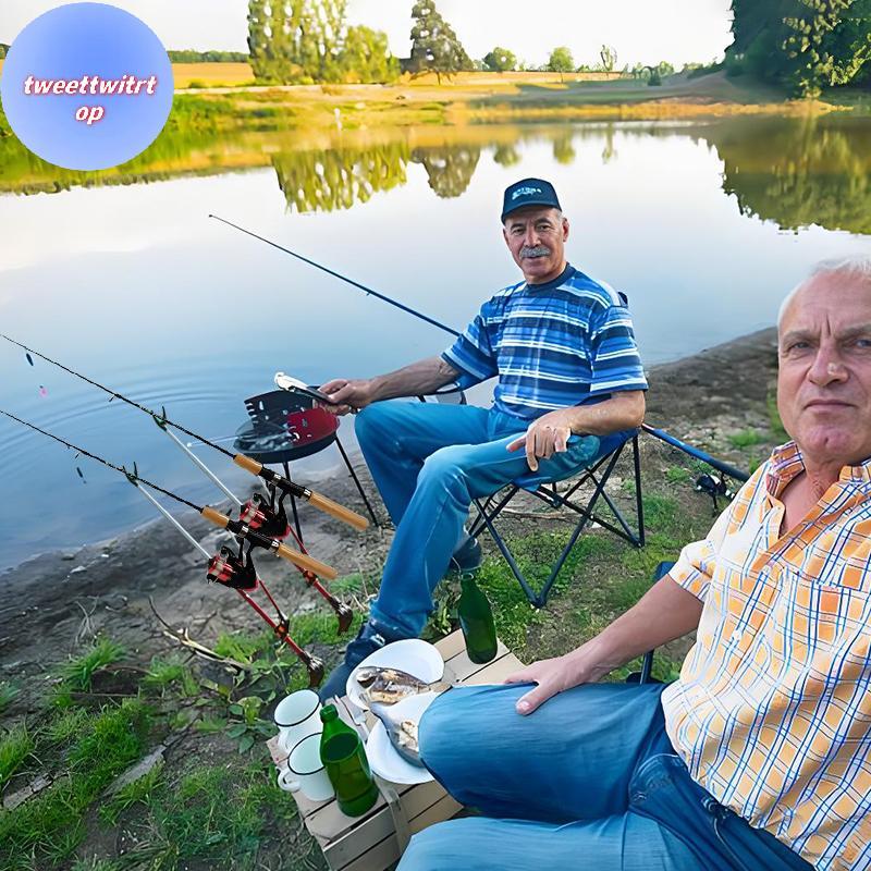 ชั้นวางคันเบ็ดและขาตั้งสำหรับตกปลา ทำจากสแตนเลส พร้อมขายึดคันเบ็ด DOUSUN