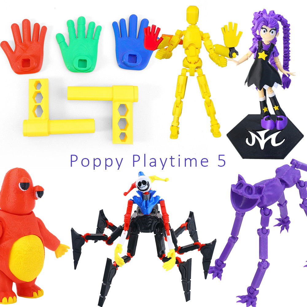 Poppy Playtime 5 Grab Pack 3D พิมพ์ต้นแบบ Action Figure ของเล่นตกแต่งโต๊ะของขวัญสําหรับนักสะสม