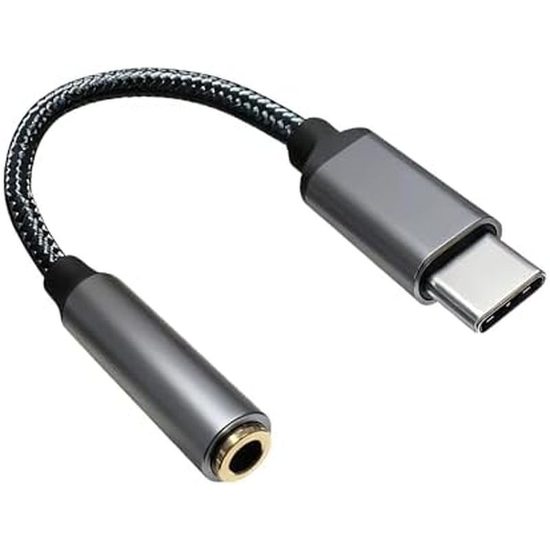 USB-C to 3.5mm Headphone Jack Adapter,Type-C to Aux Audio Female Adapter