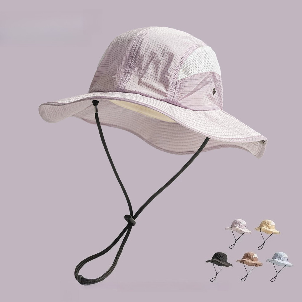 Mountain Camping น้ําหนักเบา Quick Drying ตาข่าย Breathable Fishermen หมวกผู้ชายผู้หญิงฤดูร้อนกลางแจ้งเดินป่า Sun หมวก