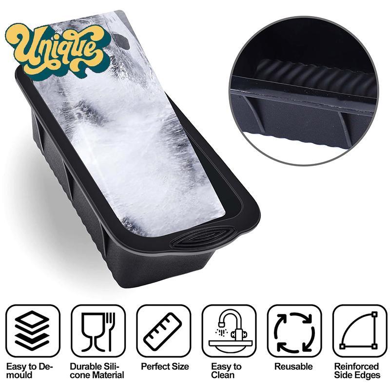 (Unique) Extra Large Ice Mold Silicone Large Ice Blo Mold Ice Cube Maker Reusable Large Ice Cube Tra