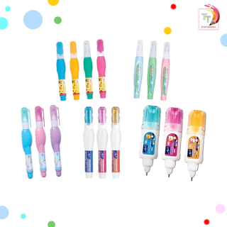 Elfen (เอลเฟ่น) ปากกาลบคำผิด ลิควิด รวมรุ่น ลายน่ารัก 2 - 4 ml. ( 12 ด้าม / กล่อง )