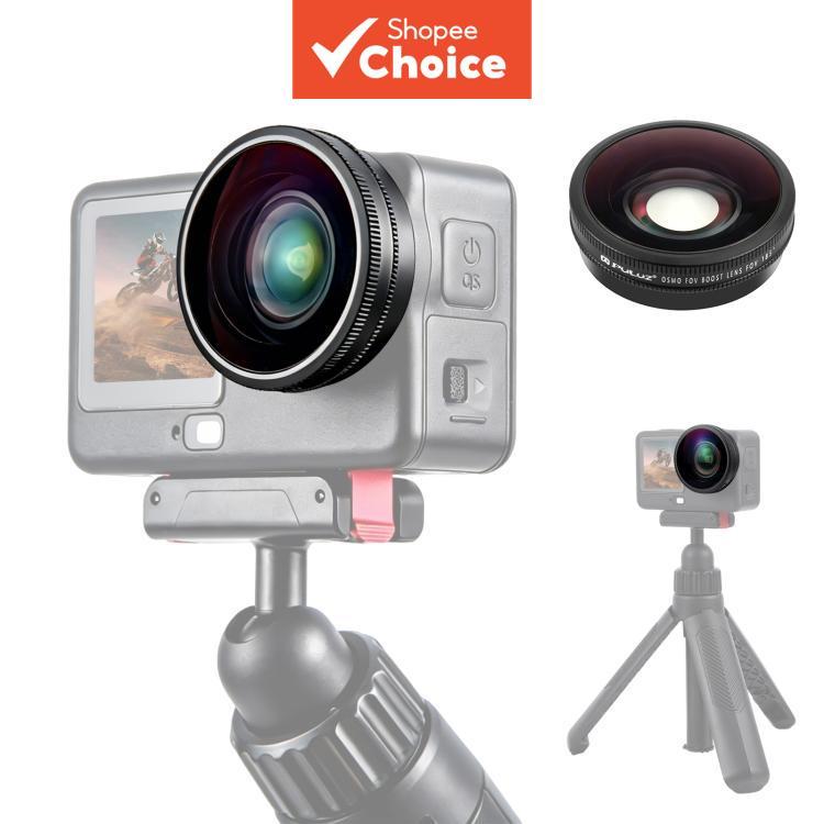 สําหรับ DJI Osmo Action 6 อุปกรณ์เสริมมุมกว้าง 185 องศา FOV Boost เลนส์สําหรับ Puluz