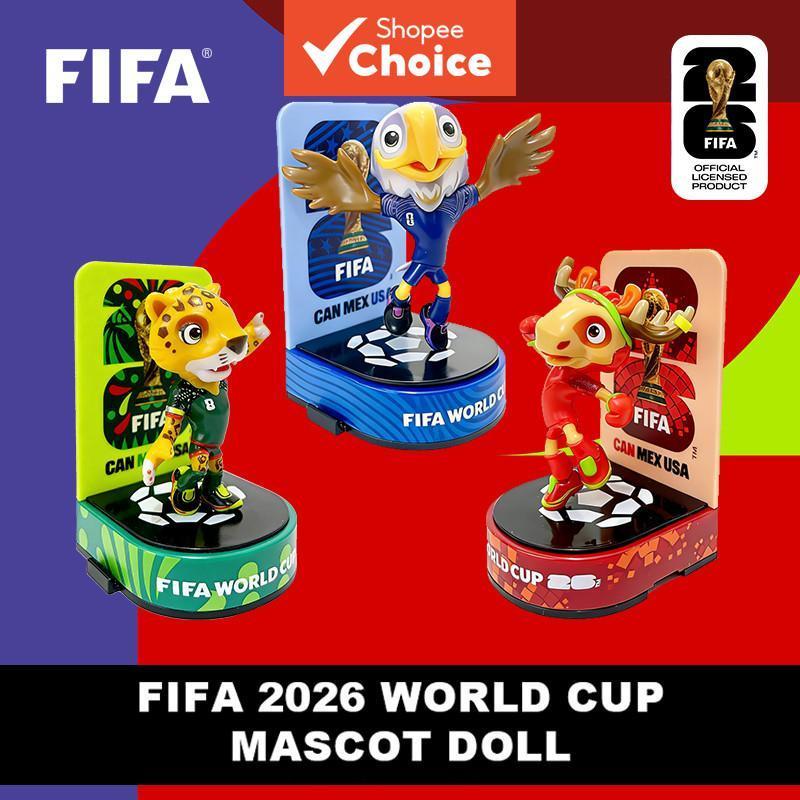 FIFA 2026 World Cup Mascot Collection ชุด 3 ตัวเลขสะสม (แคนาดาเมเปิ้ลเม็กซิโก Zayu Canada คลัทช์) คุณภาพสูง CollectorS Edition ของเล่นตกแต่งชิ้น 6DZBTZ