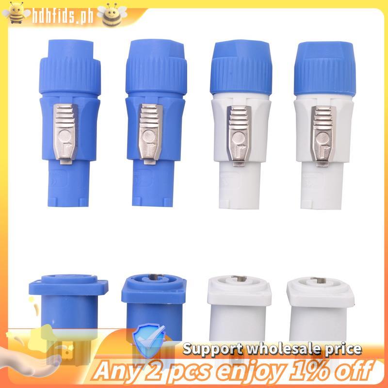 -4 ชุดขั้วต่อ PowerCON,NAC3FCA+NAC3MPA-1&NAC3FCB+NAC3MPB-1,ขั้วต่อสายเคเบิลแบบล็อคได้ + ขั้วต่อแชสซี
