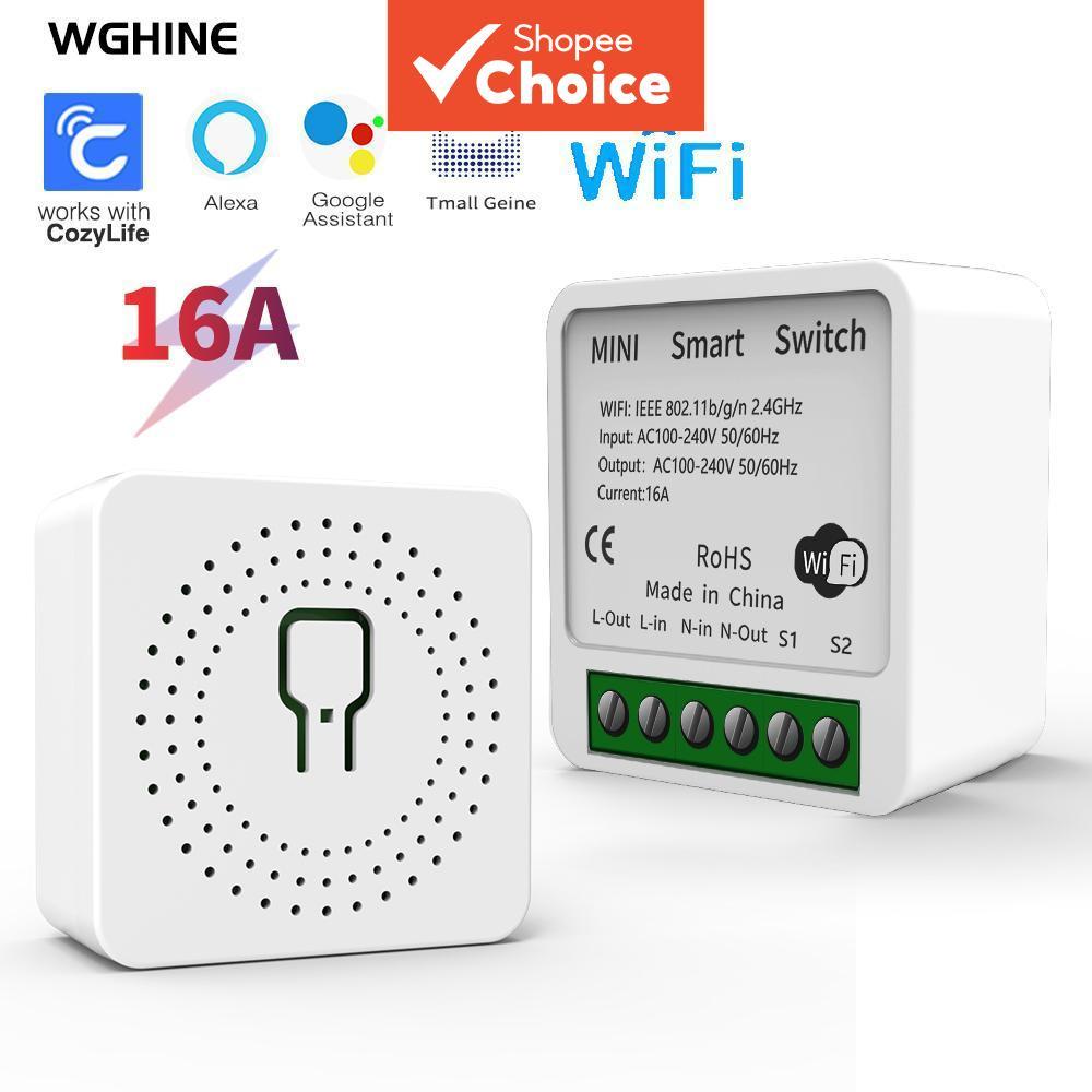 WiFi Mini Smart Switch 16A Smart Breaker ใช้งานได้กับ Alexa Google Home