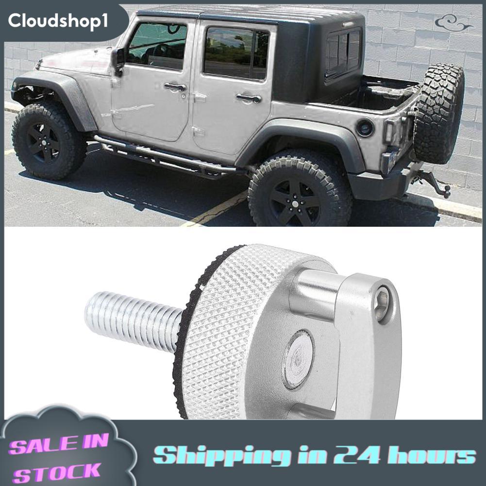 Cloudshop1 Cloudshop1 Hard TOP Quick Removal Fastener สกรูหัวแม่มือสำหรับ JK 2007 ถึง 2018 JL JT 202