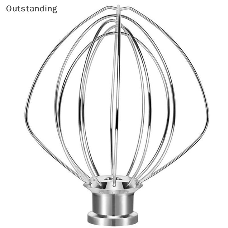 โดดเด่น HOT K45WW 6 สาย Whip สิ่งที่แนบมา KitchenAid สําหรับ Tilt-Head Stand Mixer สําหรับ Kitchen Whisk Mixer หัวสําหรับไข่ Heavy Cream Beater ใหม่