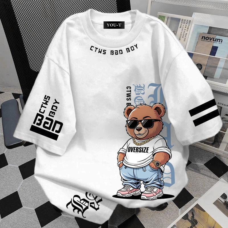 YOU-T🐆เสื้อแฟชั่น ใส่สบาย เสื้อยืดแขนสั้น ลาย เสื้อ"Star" ผ้านิ่ม OVERSIZE แฟชั่น ผ้าฝ้าย 100% สไตล์เกาหลี