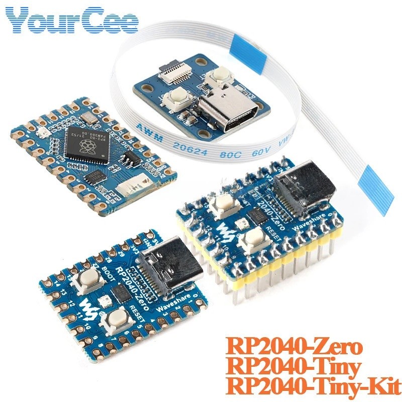 5 ชิ้น/1 ชิ้น RP2040-Tiny RP2040 ZERO Raspberry Pi PICO บอร์ดพัฒนาโมดูล 264KB SRAM 2MB แฟลชสําหรับ A