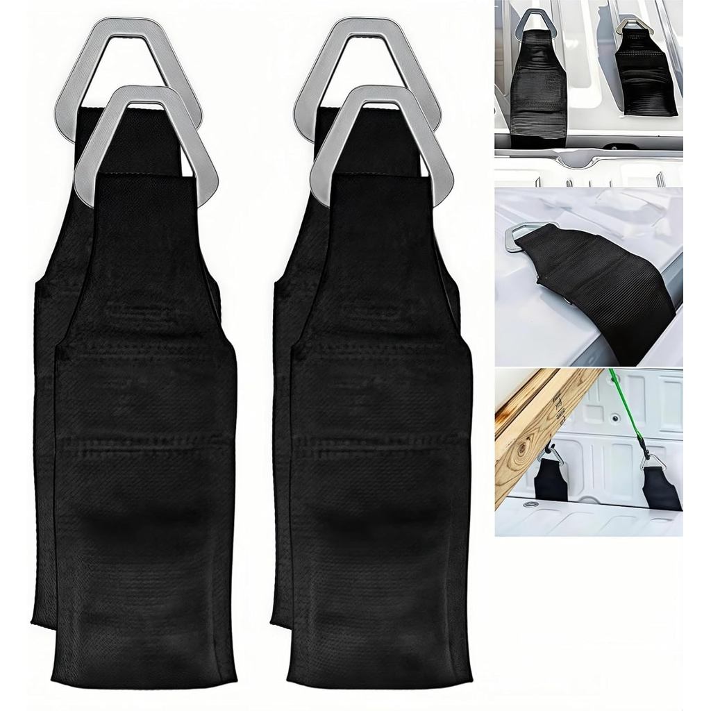 รถบรรทุก 4 ชิ้น Buddez EZ Bed Anchor | Secureสายรัดวงล้อ Snap-On 2 วินาที | สากลสําหรับสายรัดสินค้า/