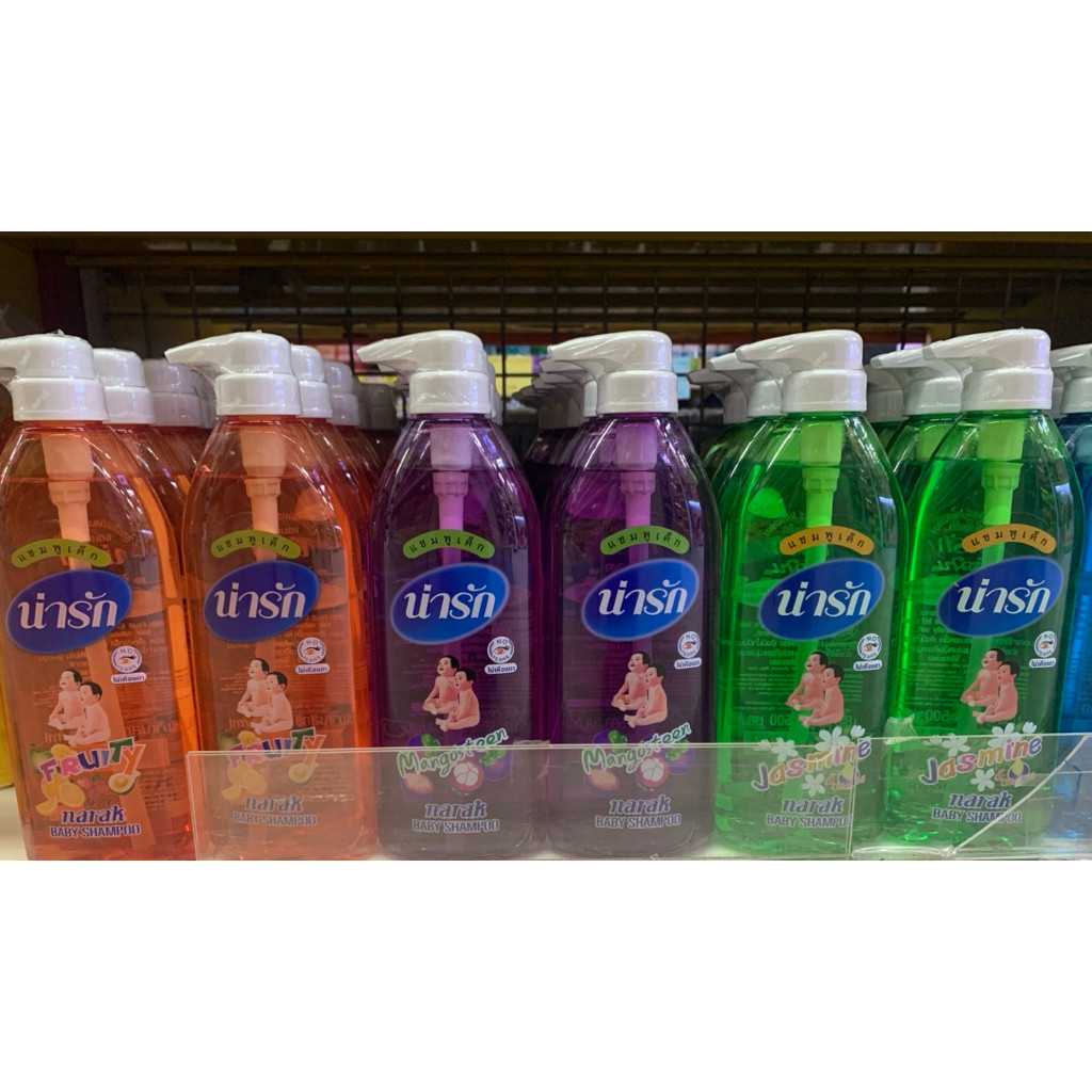 Narak Baby Shampoo น่ารัก เบบี้ แชมพู 500 มล.มีหลายสูตรให้เลือกนะคะ