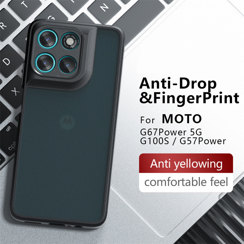 สําหรับ Motorola Moto G67 Power G100 กรณี Matte ผิวรู้สึกเคสโทรศัพท์ปกหลังสําหรับ Moto G57 Power