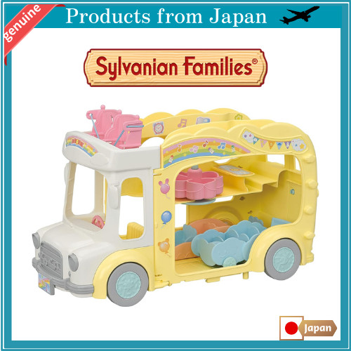 EPOCH Sylvanian Families Preschool Vehicles [Let’s Play! Everyone's Preschool Bus] S-70  Toy Dollhou