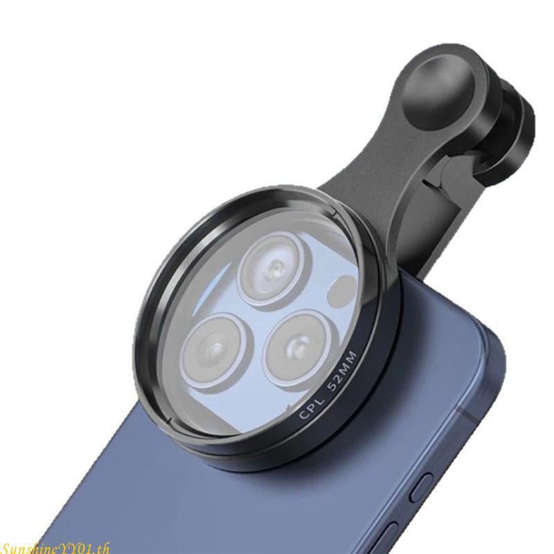 SUN ตัวกรองการถ่ายภาพสมาร์ทโฟน กระจกออปติคอลและตัวกรอง CPL กรอบอลูมิเนียม