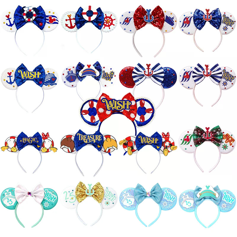 Disney Steamboat Willie Headband สำหรับ Mickey Mouse Fans เด็กและผู้หญิง ใช้ได้ทั้ง-party และเป็นของขวัญ