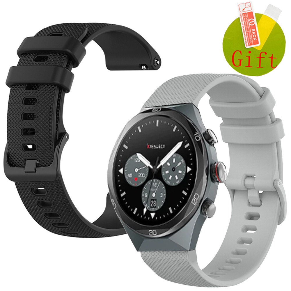 สาย Kieslect AI Smartwatch Elite2 สมาร์ทสายนาฬิกาซิลิโคนสายรัดข้อมือสําหรับ Kieslect Elite 2 สมาร์ทนาฬิกาป้องกันหน้าจอฟิล์มเปลี่ยนสร้อยข้อมือกีฬาอุปกรณ์เสริม