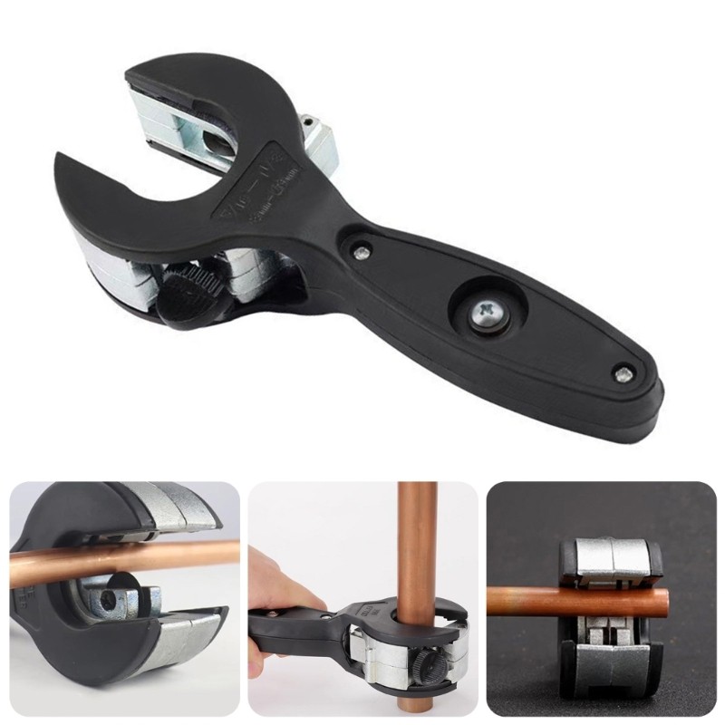 TREA Ratchet PVC Pipes เครื่องตัดท่อสําหรับประปา Home Repair ท่อเครื่องตัด