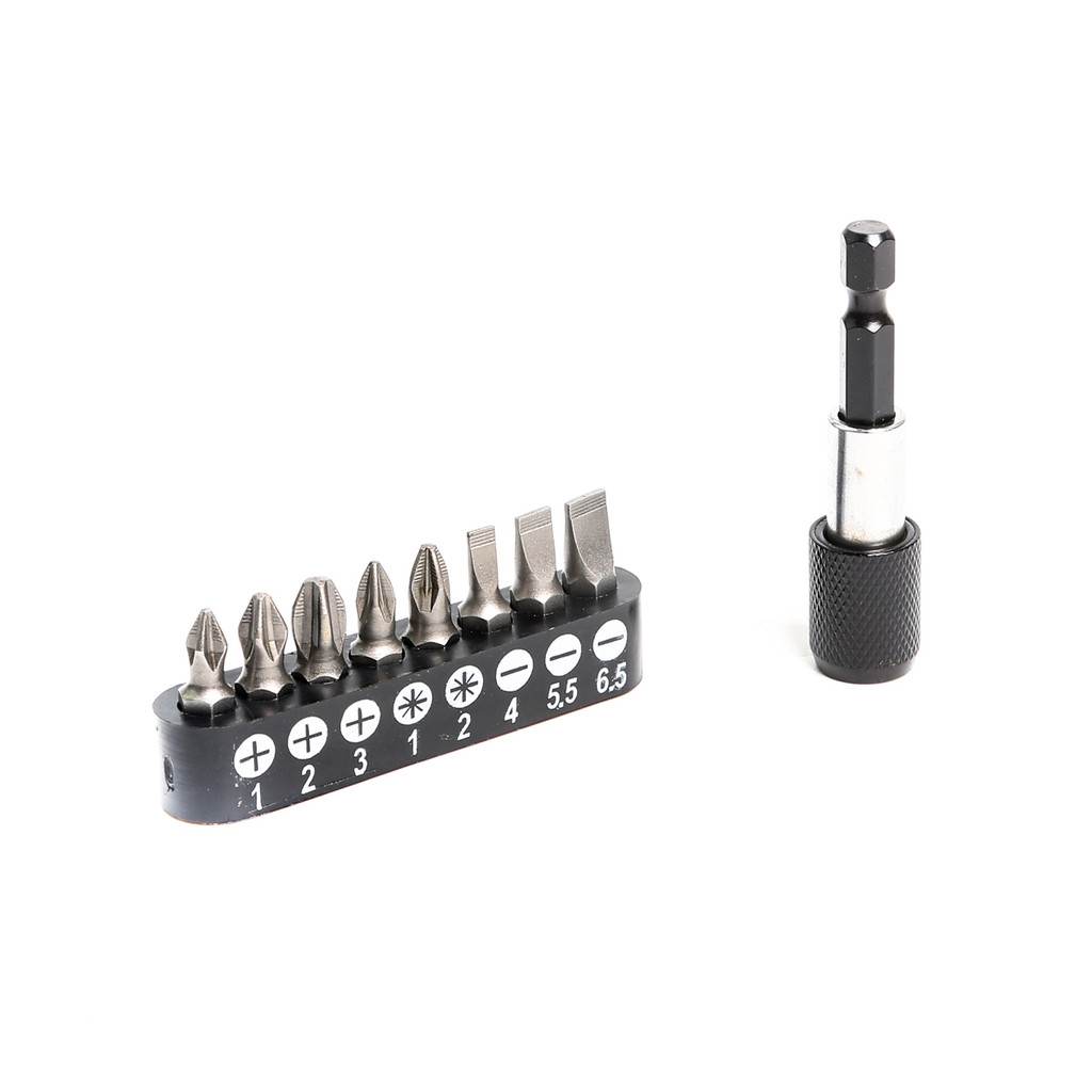 INGCO อิงโก้ AKSD0071 ชุดดอกไขควง+แกน 9 ชิ้น 9PCS SCREWDRIVER BITS SET